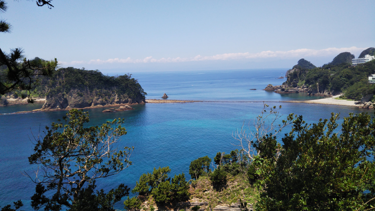 堂ヶ島のトンボロ