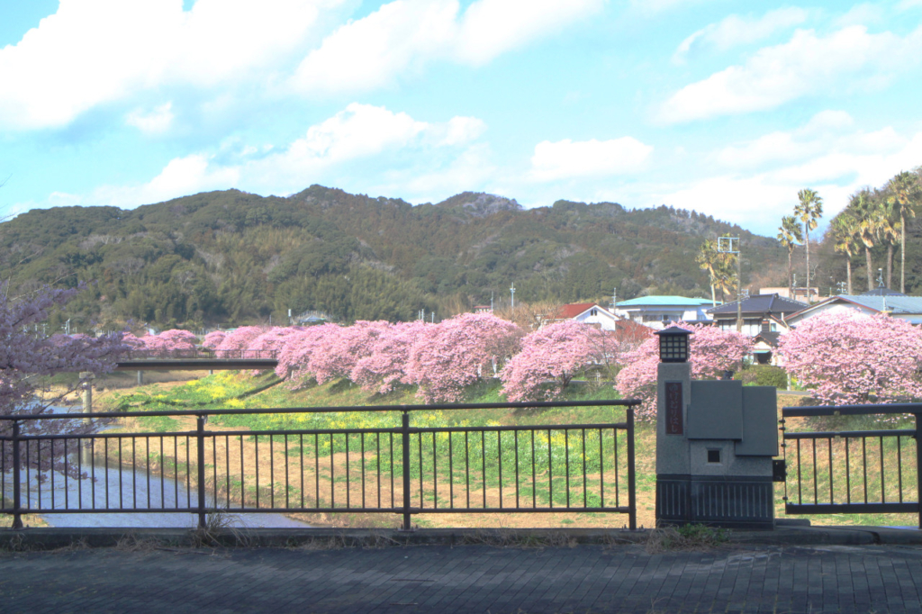 「ゆけむり橋」から上流を見て