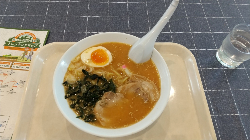 レストハウスの味噌ラーメン