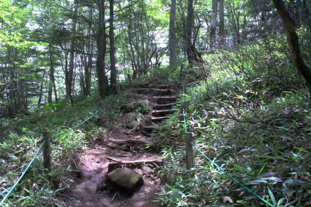 見晴岳へ向かう山道