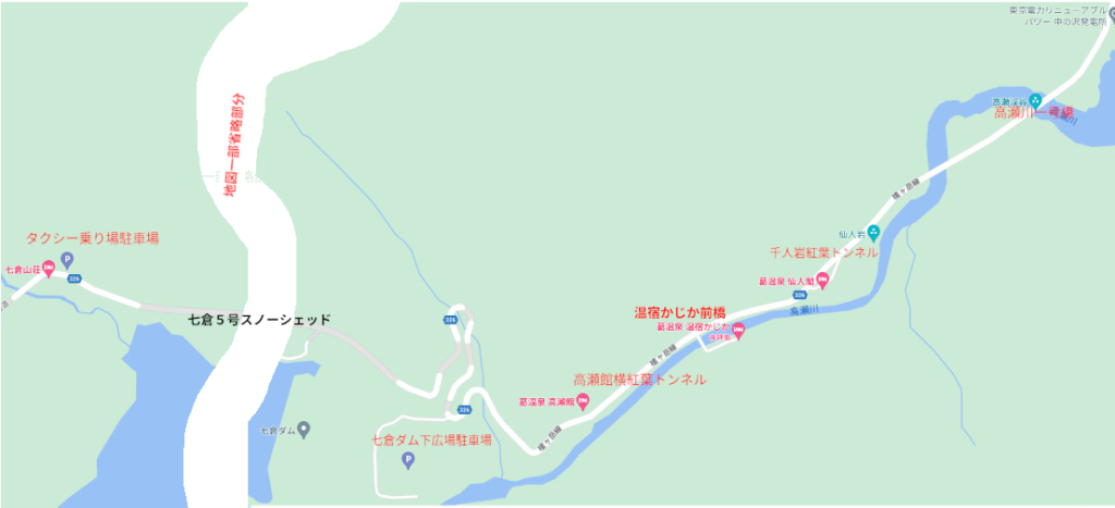 高瀬渓谷MAP1