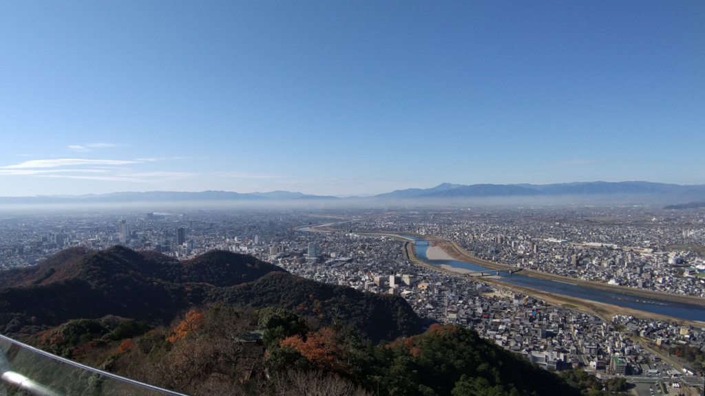 金華山展望台からの景色