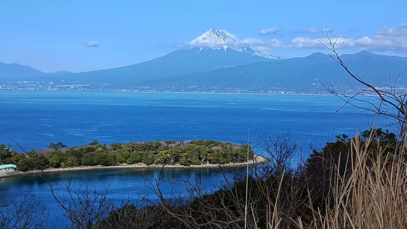 大瀬崎と富士山