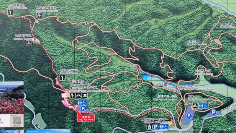 横山展望台MAP