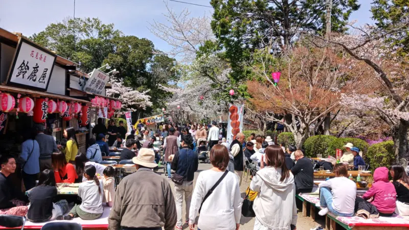 津偕楽園の屋台