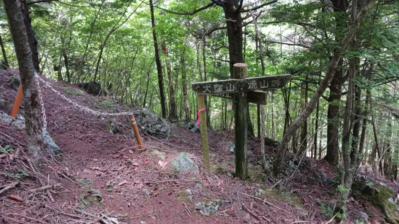 大窪山山道道しるべ