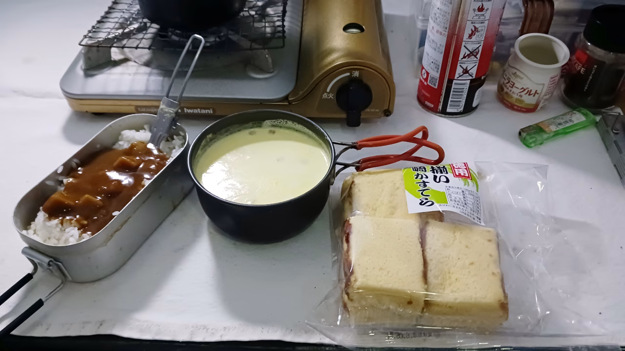 カレーの晩ごはん
