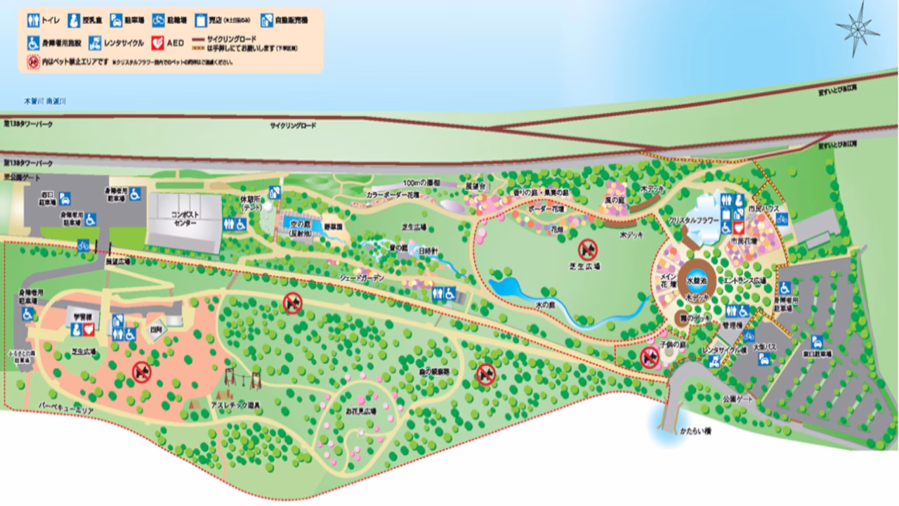 フラワーパーク江南MAP