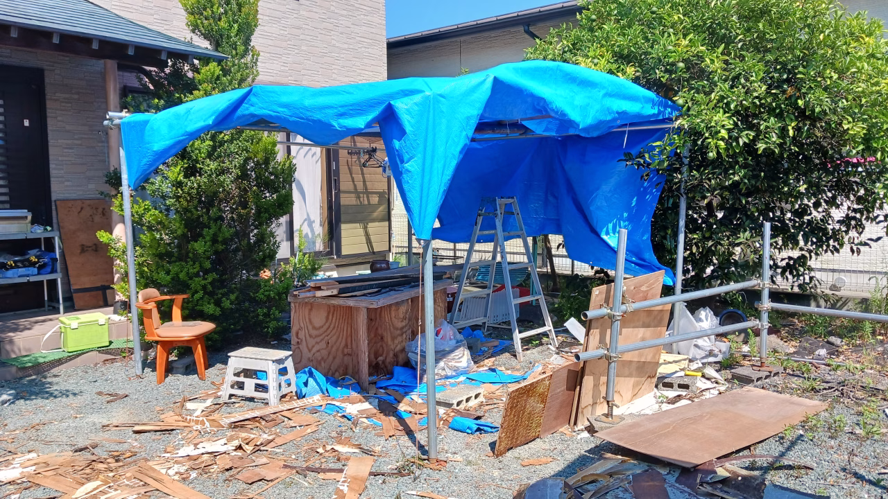 解体作業中盤