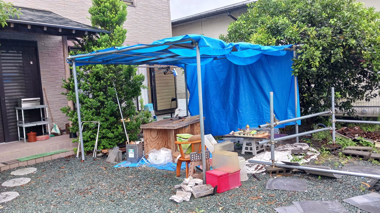 完成した作業場
